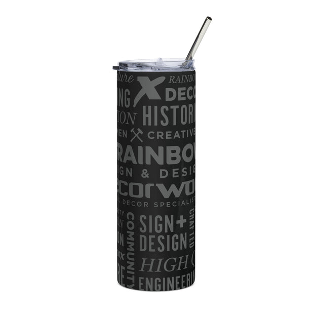 Co-Brand Patterned Stainless steel tumbler