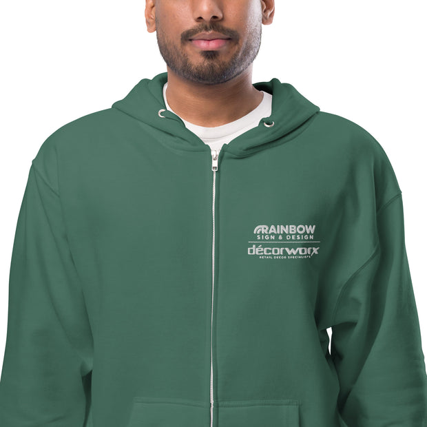 Co-Brand Unisex fleece zip up hoodie