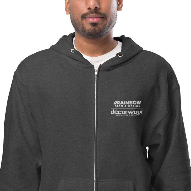 Co-Brand Unisex fleece zip up hoodie